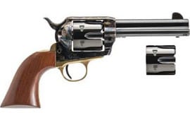 Cimarron PPP9MMDC Pistolero 9MM/.357MAG Dual Cylinder 4.75" CC/WALNUT Revolver