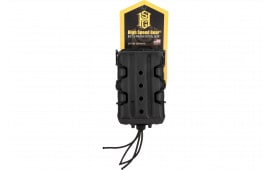 High Speed Gear 162R01BK X2R Taco V2 Mag Pouch Double, Black Polymer, Belt Clip/MOLLE U-Mount, Compatible w/ AR/AK Rifle Mags
