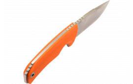 S.O.G SOG17060343 Tellus FX 4.20" Fixed Clip Point Plain Stonewashed Cryo 440C SS Blade/ Blaze Orange Textured Green Handle