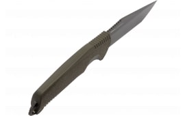 S.O.G SOG17120357 Trident FX 4.20" Fixed Tanto Plain TiNi 4116 SS Blade/OD Green Textured Green Handle