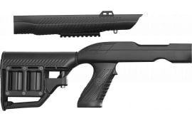 Adaptive Tactical AT02020 Tac-Hammer RM4 Black Synthetic, Adjustable Stock with Magazine Compartments, Stowaway Accessory Rail, Fits Ruger 10/22 Takedown (Factory Tapered Barrel)