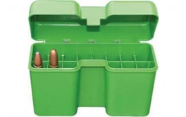 MTM Case-Gard RF22SM10 Ammo Box Flip-Top for .338 Cal Green Polypropylene 22rd