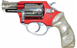 Charter Arms 53826 Chic Lady 5rd 2", Red Anodized Frame, Polished Barrel/Cylinder, White Pearlite Grips, Traditional Hammer Revolver