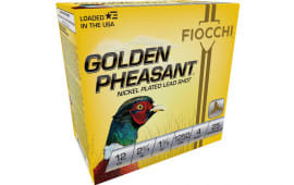 Fiocchi 12GPB4 Golden Pheasant Bismuth 12GA 2.75" 1 1/4oz #4 Shot 10 Per Box/ 10 Cs - 10sh Box