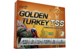 Fiocchi 410TSS9 Golden Turkey TSS .410 Bore 3" 13/16oz #9 Shot 5 Per Box/ 10 Cs - 5sh Box
