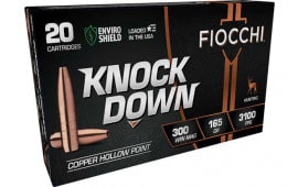 Fiocchi 300WMCHA Knock Down Hunting 300 Win Mag 165 GRHollow Point (HP) 20 Per Box/ 10 Cs - 20rd Box