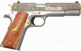 Colt Defense O1911CSSERS 1911 5" FS7rdSS Rosewood Gold Scroll (TALO)