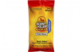Wildlife Research 1295 Scent Killer Gold Field Wipes Odor Eliminator Wipes 24 Pack