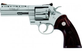 Colt Defense PYTHONSP5WTS Python .357MAG 5" SS Adjustable Sight Walnut Revolver