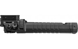 FAB Defense FXSPIKEMB Spike Tactical Black, 7.09"- 9.88" Adj., Rotating & Tilting, Polymer/Aluminum, Rubber Feet, Includes Leg Extensions, M-LOK Rail Compatible