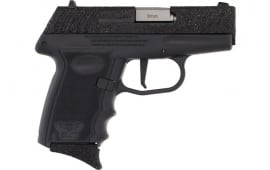 SCCY DVG1PBBK DVG1-GLITTER Pistol 10rd Panther Black Side & Grip