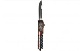 Templar Knife MNOR331 North Of Richmond Slim 3.43" OTF Drop Point Plain Black Oxide 440C SS Blade/ 5.05" Red/White/Blue w/"Rich Men North of Richmond", Includes Glass Breaker/Pocket Clip