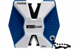 AccuSharp 342C 2-Step Knife Sharpener Hand Held Diamond Tungsten Carbide Sharpener Coarse/Fine Blue/White