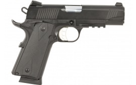 Tisas 1911 Carry 8+1 4.25" Series 70 .45ACP Semi-Auto Pistol,Hammer Forged Barrel, Steel Slide & Frame, Novac Style Low Profile Sights, 2-8 Round Mags