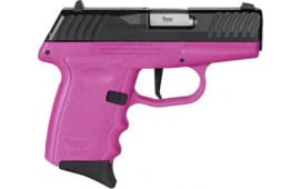 SCCY DVG-1 Handgun 9mm Luger 10rd Mag 3.1" Barrel Striker Fired Black Slide/Pink Frame