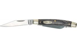 Old Timer 1149100 Heritage Series Middleman 340T 2" 2.40" 1.70" Folding Clip/Sheepsfoot/Pen D2 Steel Blade 3.70" Black Wood Laminate Handle