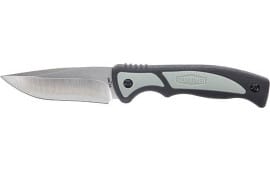 Old Timer 1137135 Trail Boss 3.70" Fixed Drop Point Plain Stainless Steel Blade 5.25" TPE Handle Includes Sheath