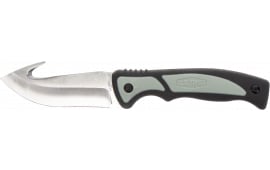 Old Timer 1137138 Trail Boss 3.70" Fixed Gut Hook Plain Stainless Steel Blade TPE Handle Includes Sheath