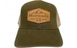 Hornady 10140 Apparel Hat Sage OSFA Adjustable Snapback Hornady Patch