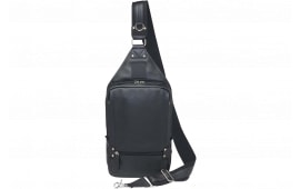 Gun Toten Mamas/kingport GTM108BK Sling Backpack Leather Black Includes Standard Holster