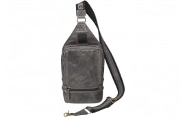 Gun Toten Mamas/kingport GTMCZY108GREY Sling Backpack Leather Gray Includes Standard Holster