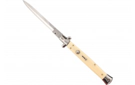Steel River Knives CISID Spartan 6" Italian Dagger Polished Blade 7" Ivory Synthetic Handle Side Open