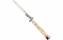 Steel River Knives CIMOPD Spartan 6" Italian Dagger Polished Blade 7" Mother of Pearl Synthetic Handle Side Open
