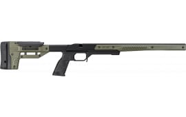 Mdt Sporting Goods Inc 103725ODG Oryx Chassis OD Green/Black Aluminum, Adj. Cheekrest, M-LOK Forend, AR-Style Grip, Barricade Stop, Aics Mag Compatible, Fits Short Action Ruger American