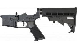 Bushmaster 0020005BLK M4 Lower Black Rec Black Polymer 6 Position Collapsible Carbine/A2 Pistol Grip for AR-15