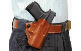 DeSantis Gunhide 019TA9PZ0 Mini Scabbard OWB Tan Leather Belt Slide Fits Springfield Hellcat OSP Right Hand