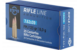 TR&Z PP739F Metric Rifle Rifle Line 7.62x39mm 123 GRFull Metal Case 20 Per Box/ 50 Cs - 20rd Box