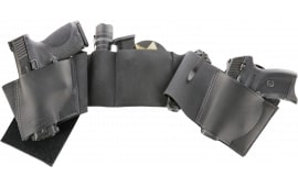Galco UWERBKMED UnderWraps Elite Black Medium Leather/Nylon Handgun