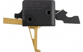 CMC Triggers 91503GF Drop-In Gold Finger Single-Stage Flat Trigger with 3-3.50 lbs Draw Weight & Gold Finish for AR-15,AR-10 Ambidextrous