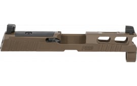 Sig Sauer 8900952 P320 Sig P320 9mm Luger PVD Coyote Brown Stainless Steel XRAY3 Suppressor Sights Compatible With ROMEO1 PRO/ROMEO2