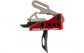 Rise Armament RA535BLKARP RA-535 Advanced Performance Single-Stage Straight with 3.50 lbs Draw Weight, Red Housing & Black Trigger for AR-Platform, Includes Pins