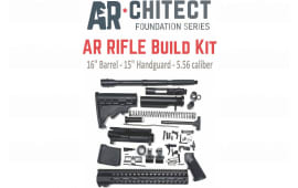 Bowden Tactical J27115 AR Rifle Build Kit Complete, 15" M-Lok Handguard, Mil-Spec Parts, Flip Up Sights