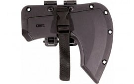 CRKT 2917 Skeggox 4.83" Plain Axe w/Beard, SK-5 Steel Blade, Black Contoured Green Handle, 12.94" OAL