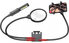 Real Avid AVMVACC Smart Mount Quick-Connect, Includes Magnifying Glass, 180 Lumen Work Light, Cell Phone Holder