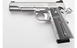 Wilson Combat ACP Full-Size ACP-FS-9A-SS Pistol, 9mm, 5" Barrel, 10+1, Single Action, Stainless, Eagle Claw Grips, Fiber Optic Front Sight.