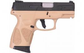 Taurus G2C .40 S&W 3.2" Barrel 10rd Semi-Auto Pistol, Tan / Black