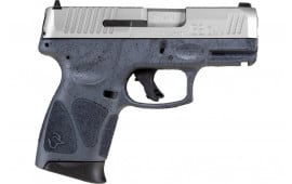 Taurus G3C 9mm Striker-Fired Compact Pistol, Gray/Stainless, 10+1 Capacity