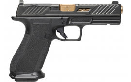 Shadow Systems DR920 Elite 9mm 4.5" Barrel 10rd Semi-Auto Pistol, Optics Ready - Black / Bronze