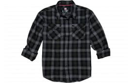 Hornady Gear 32214 Flannel Shirt XL Olive/Black/Gray, Cotton/Polyester, Relaxed Fit Button Up