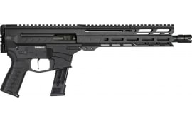 CMMG 92A80C4AB Dissent MKGS 33+1 10.50", Black, Picatinny Brace Adapter, 5.50" M-LOK Handguard, Left Side Charging Handle, Zeroed Linear Comp, TriggerTech Trigger (Sig P320 Mag Compatible)