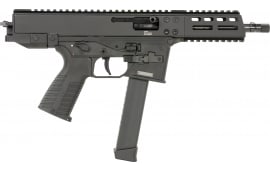B&T Firearms 450002G GHM9 33+1 6.90", Tri-Lug Threaded Muzzle, Black, No Brace, Polymer Grips, Ambi Controls (Glock Mag Compatible)