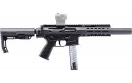 B&T Firearms 500003SDTB SPC9 SD 33+1 4.50" with RBS Suppressor, Black, Tele Brace Adapter, Polymer Grip (OEM Mag)
