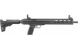 Ruger 19301 LC Carbine *State Compliant 16.25" 10+1, Black, Fixed Stock, OEM Flip-Up Sights
