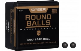 Speer Bullets 5127 Muzzleloader 45 Black Powder Lead Ball 120 GR 100