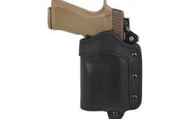 1791 Gunleather UCLB24NSBR Ultra Custom 2.4 Light Bearing Holster Black Leather, OWB & Memory-Lok Technology for Sig P320 & Springfield XD-M with Rail Mounts Right Hand