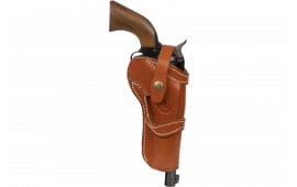 1791 Gunleather SARVH55CBRA RVH5.5 Single Action Brown Leather OWB Ruger Wrangler/Single Six, Colt SSA/EMF Californian Ambidextrous Hand